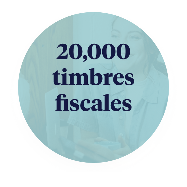 Timbres fiscales - Paquete de 20,000